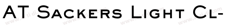 AT Sackers Light Cl字体转换